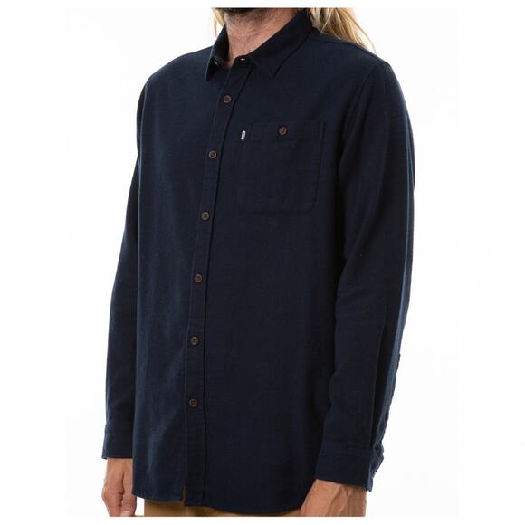 Katin Twiller flannel button down shirt navy Men’s size Large Outdoors